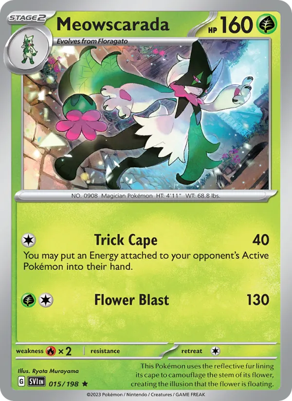 Meowscarada — Scarlet & Violet #015 (Pokémon TCG card)