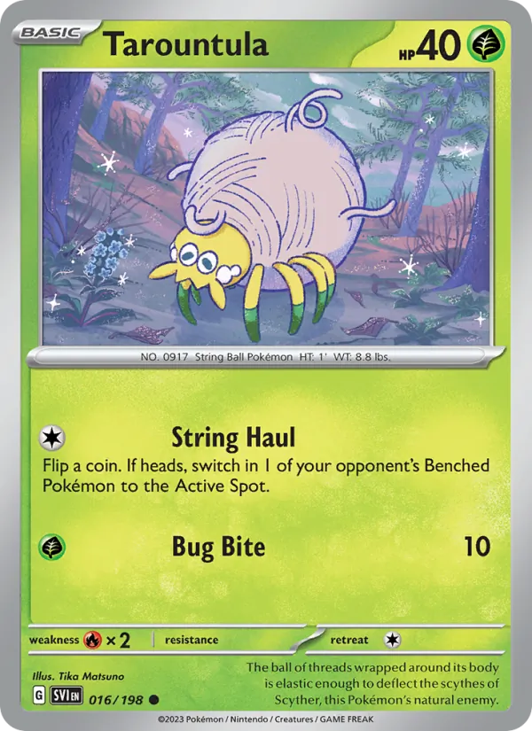 Tarountula — Scarlet & Violet #016 (Pokémon TCG card)
