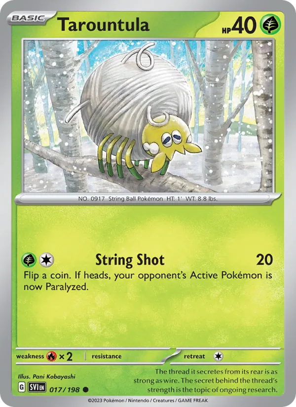 Tarountula — Scarlet & Violet #017 (Pokémon TCG card)
