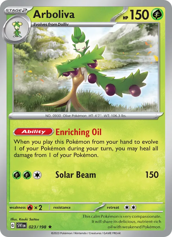 Arboliva — Scarlet & Violet #023 (Pokémon TCG card)