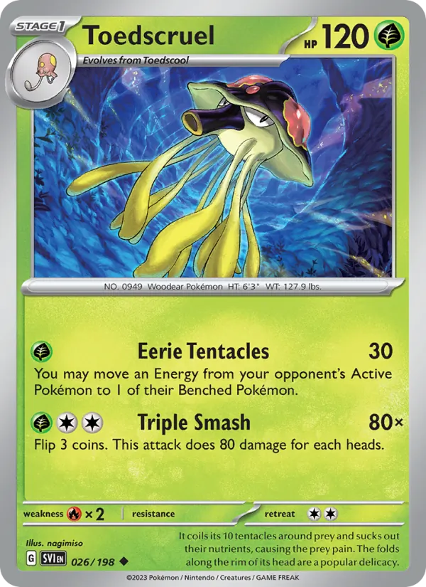 Toedscruel — Scarlet & Violet #026 (Pokémon TCG card)