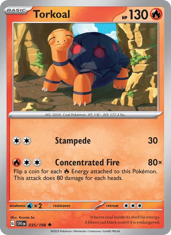 Torkoal — Scarlet & Violet #035 (Pokémon TCG card)