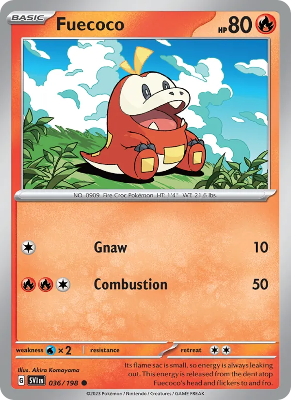 Fuecoco — Scarlet & Violet #036 (Pokémon TCG card)