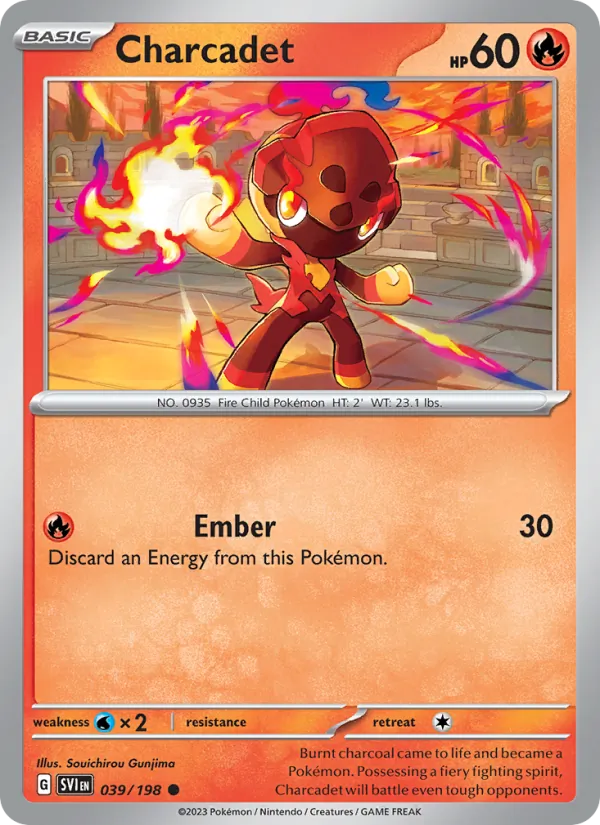 Charcadet — Scarlet & Violet #039 (Pokémon TCG card)