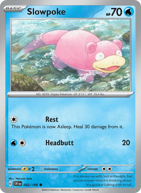 Slowpoke — Scarlet & Violet #042 (Pokémon TCG card)