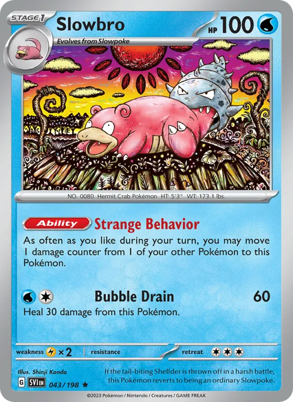 Slowbro — Scarlet & Violet #043 (Pokémon TCG card)