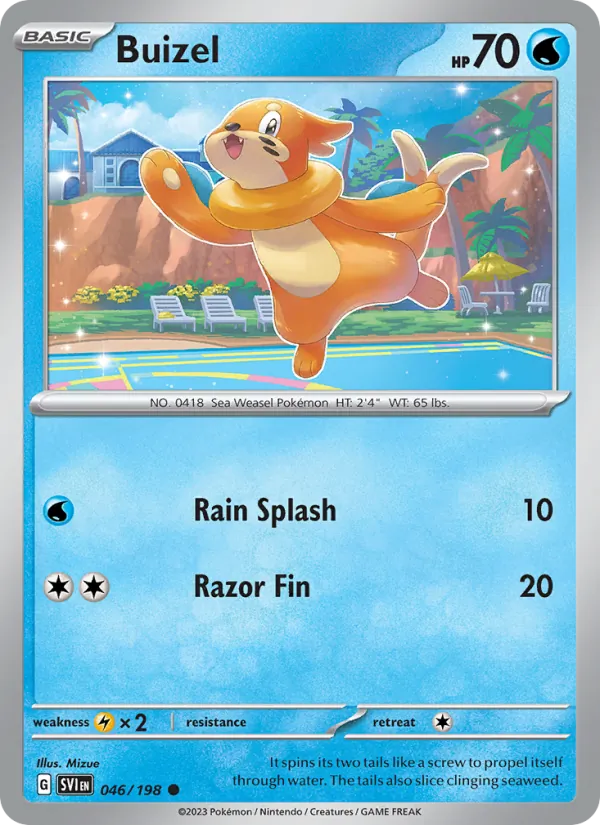 Buizel — Scarlet & Violet #046 (Pokémon TCG card)