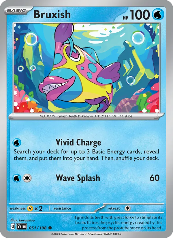 Bruxish — Scarlet & Violet #051 (Pokémon TCG card)