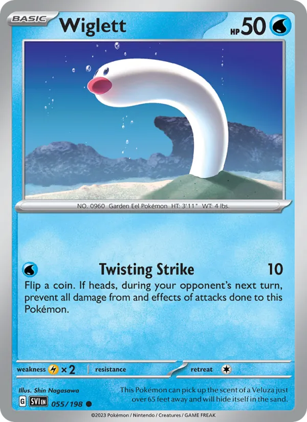 Wiglett — Scarlet & Violet #055 (Pokémon TCG card)