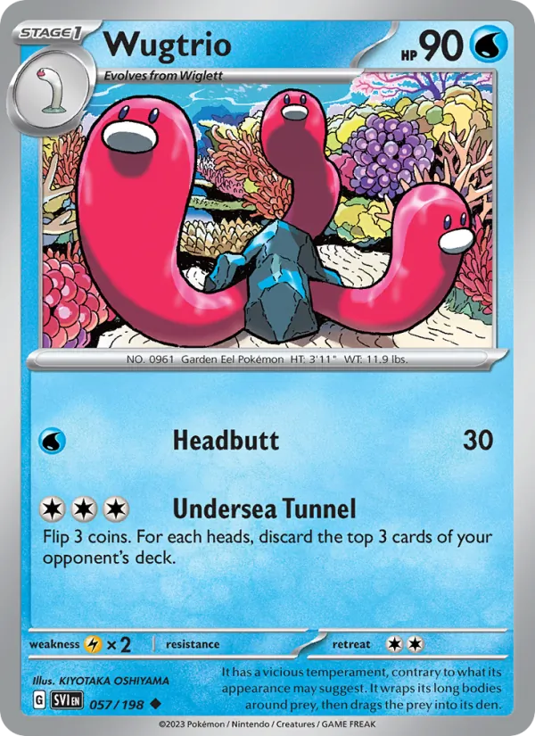 Wugtrio — Scarlet & Violet #057 (Pokémon TCG card)