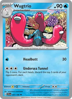 Wugtrio (Scarlet & Violet #057)