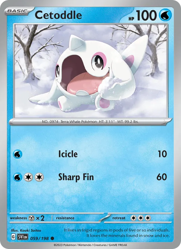Cetoddle — Scarlet & Violet #059 (Pokémon TCG card)