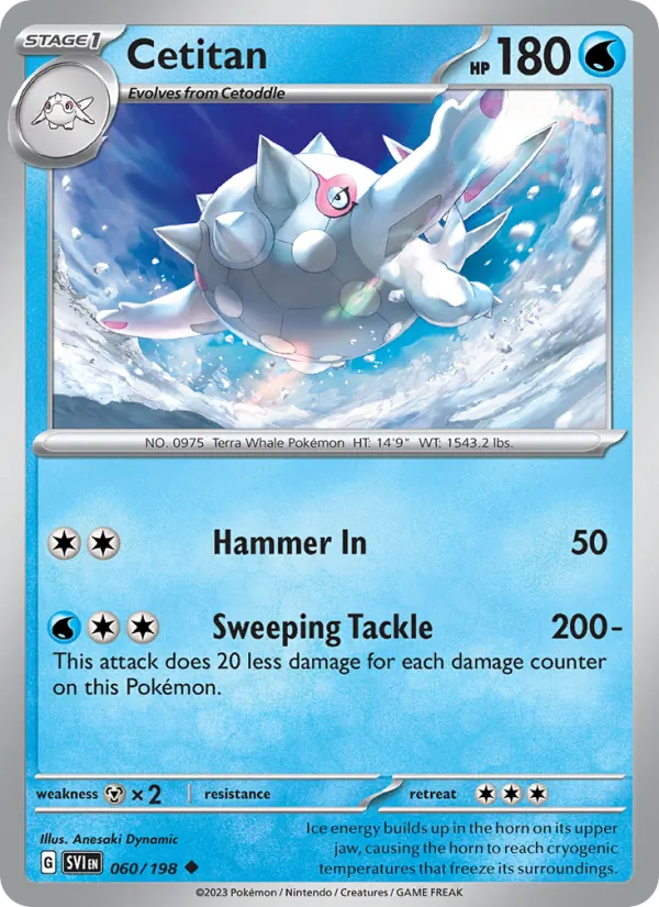 Cetitan — Scarlet & Violet #060 (Pokémon TCG card)