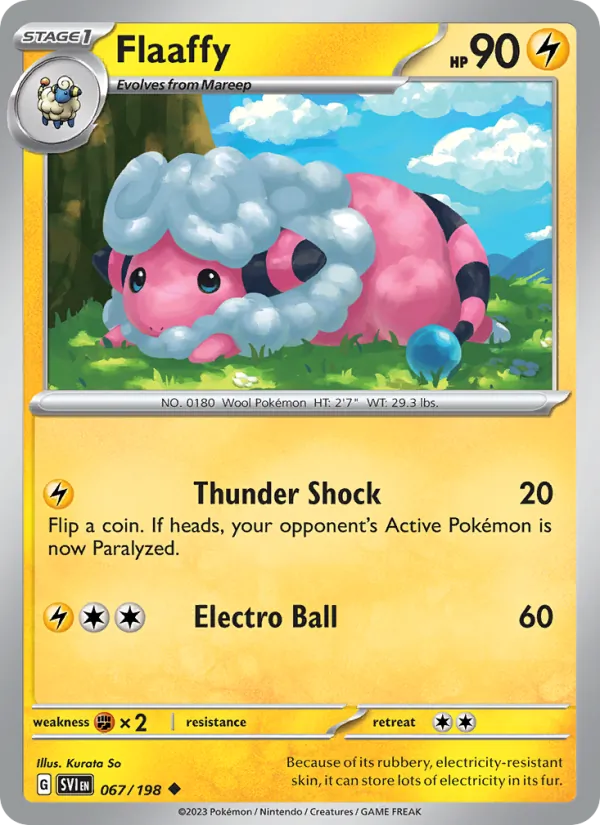 Flaaffy — Scarlet & Violet #067 (Pokémon TCG card)