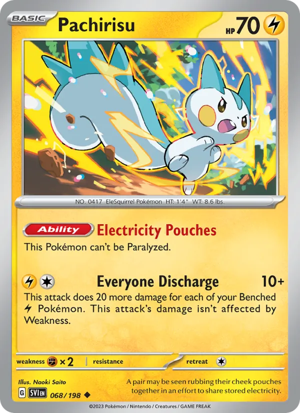 Pachirisu — Scarlet & Violet #068 (Pokémon TCG card)