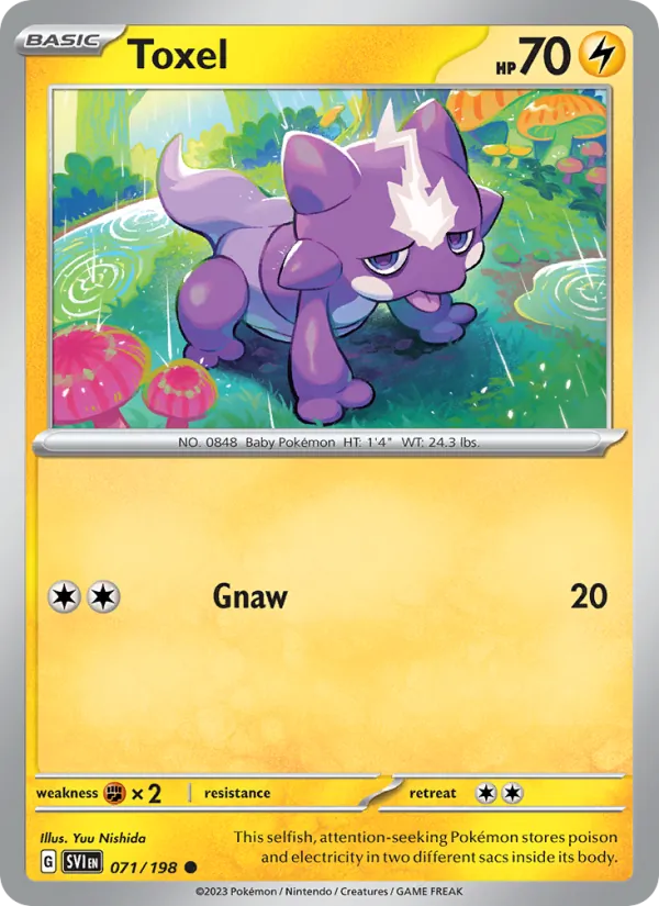 Toxel — Scarlet & Violet #071 (Pokémon TCG card)