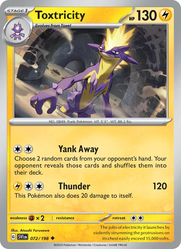 Toxtricity — Scarlet & Violet #072 (Pokémon TCG card)