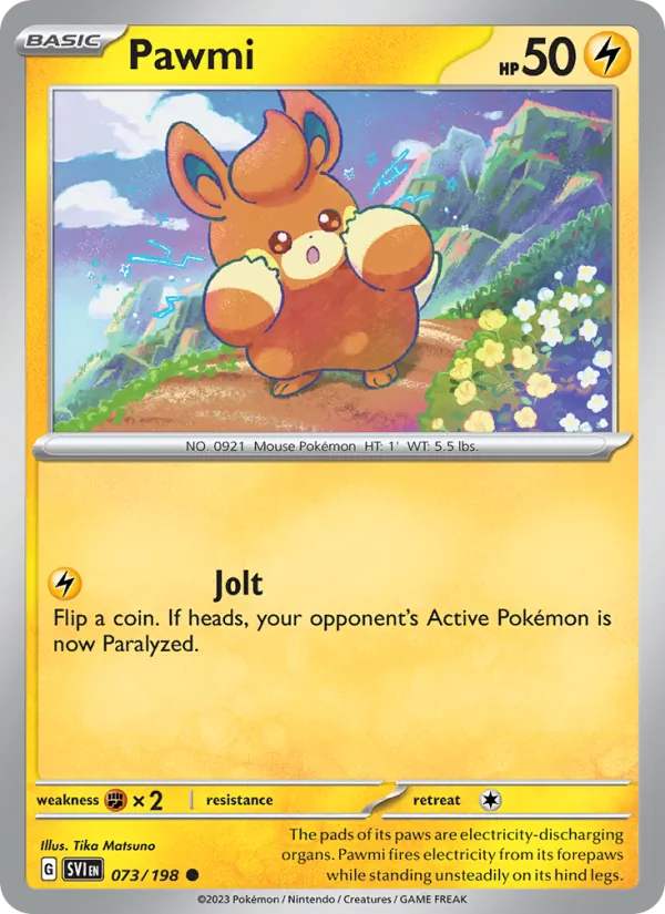 Pawmi — Scarlet & Violet #073 (Pokémon TCG card)