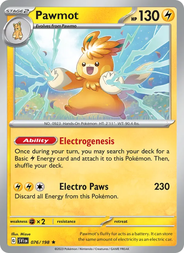 Pawmot — Scarlet & Violet #076 (Pokémon TCG card)