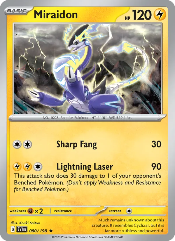 Miraidon — Scarlet & Violet #080 (Pokémon TCG card)