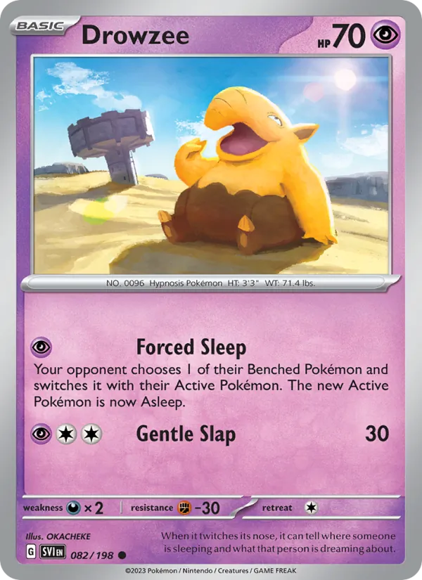 Drowzee — Scarlet & Violet #082 (Pokémon TCG card)
