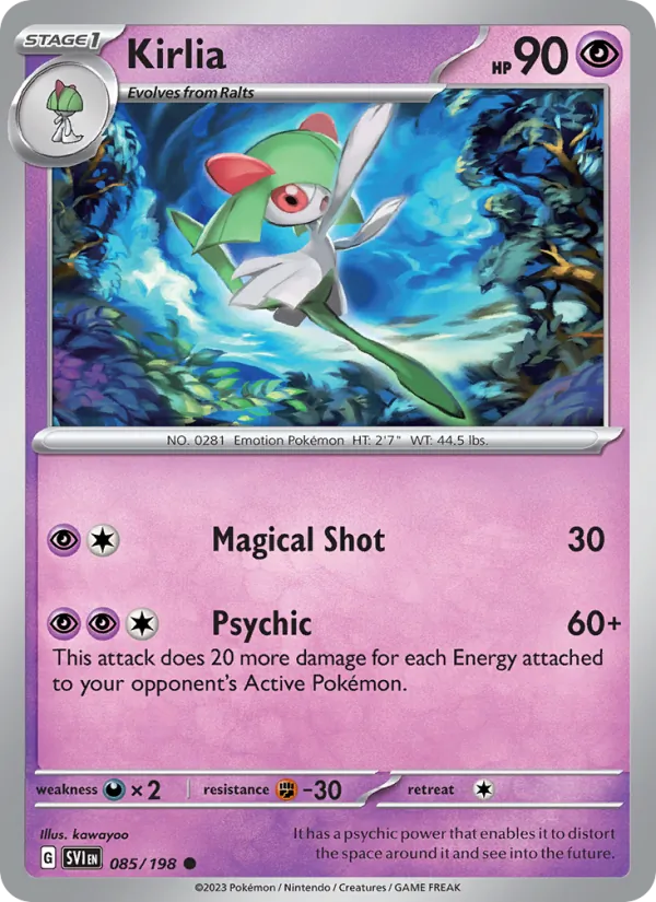 Kirlia — Scarlet & Violet #085 (Pokémon TCG card)