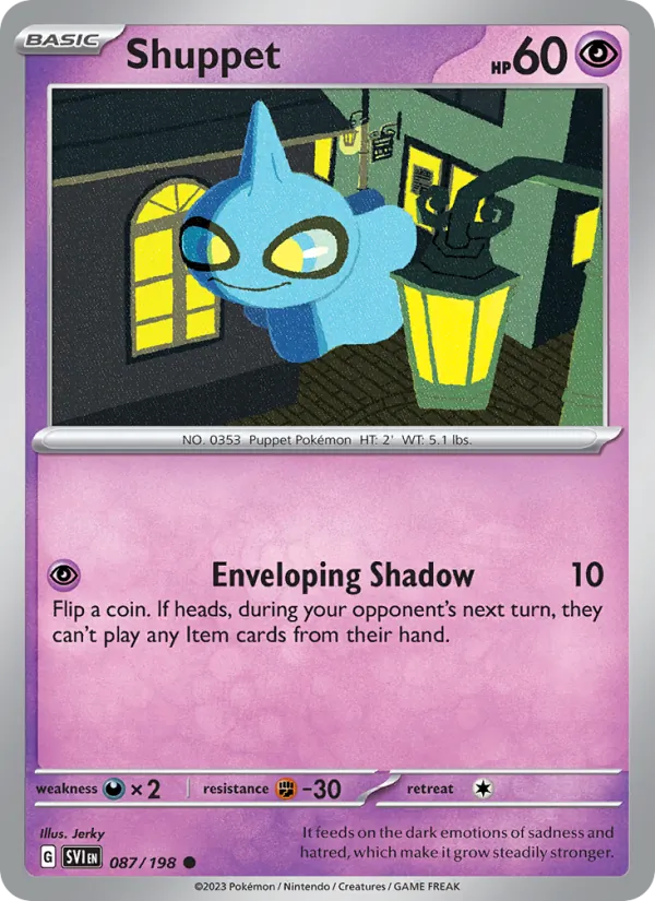 Shuppet — Scarlet & Violet #087 (Pokémon TCG card)