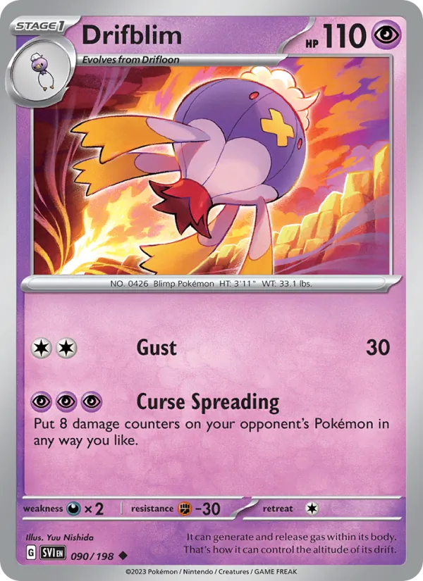 Drifblim — Scarlet & Violet #090 (Pokémon TCG card)
