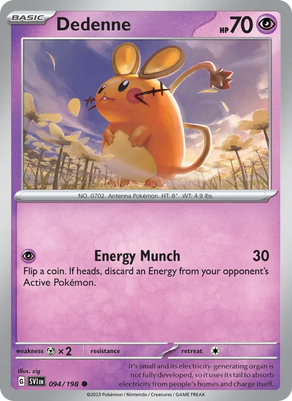 Dedenne — Scarlet & Violet #094 (Pokémon TCG card)