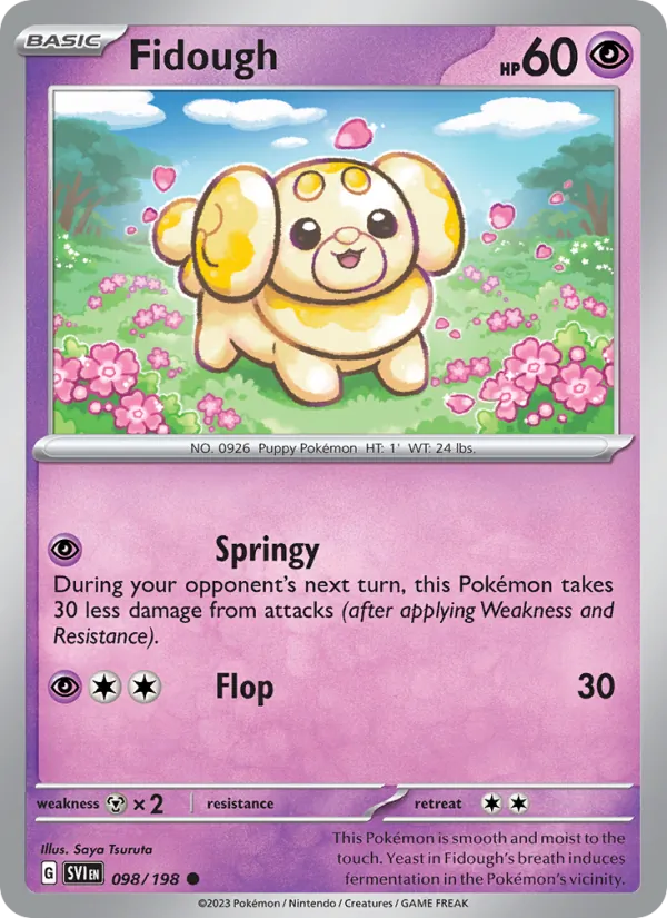Fidough — Scarlet & Violet #098 (Pokémon TCG card)