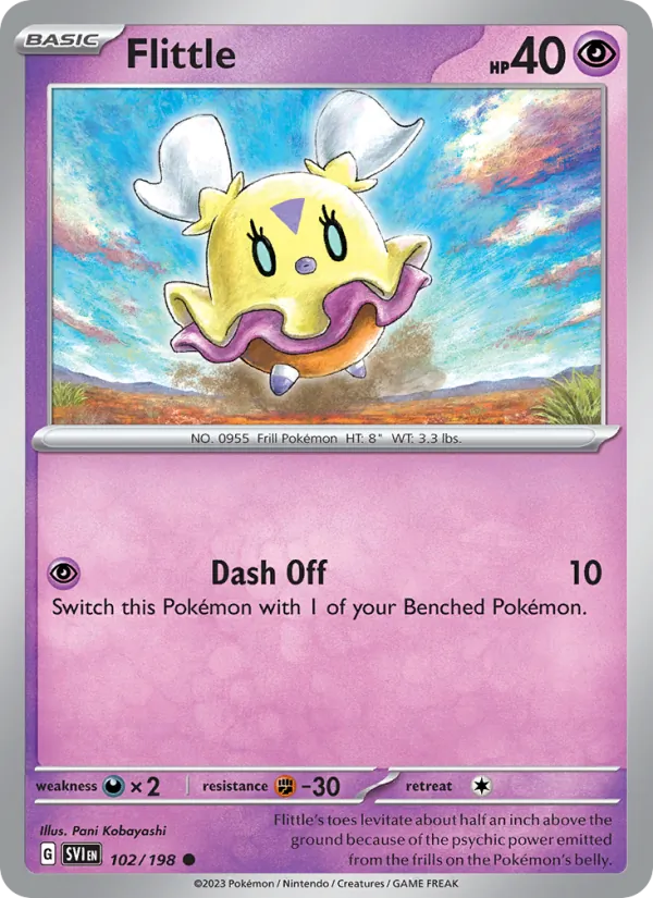 Flittle — Scarlet & Violet #102 (Pokémon TCG card)