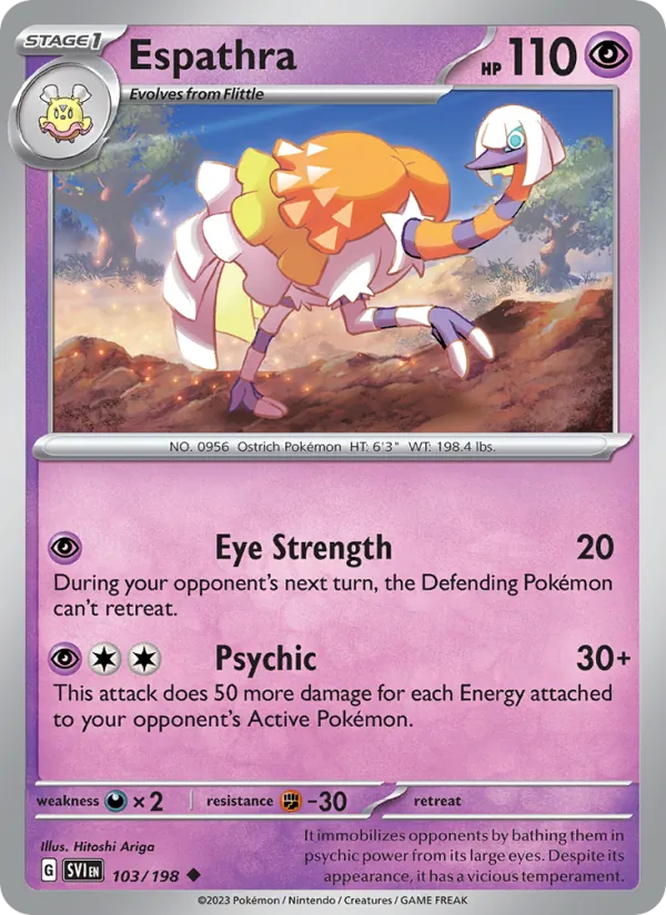 Espathra — Scarlet & Violet #103 (Pokémon TCG card)