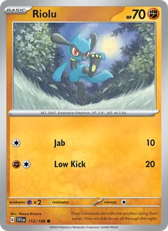 Riolu (Scarlet & Violet #112)