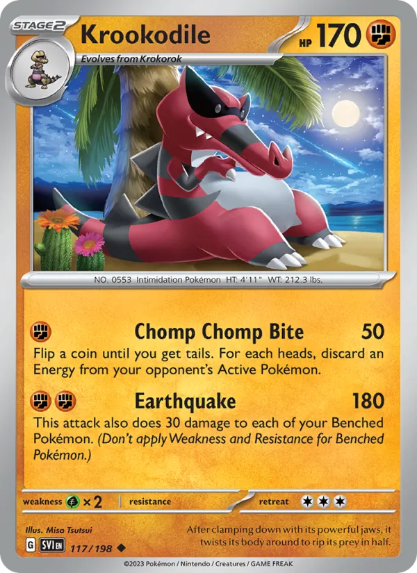 Krookodile — Scarlet & Violet #117 (Pokémon TCG card)