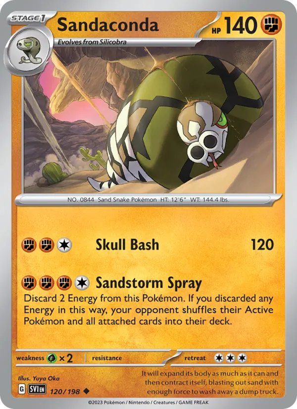 Sandaconda — Scarlet & Violet #120 (Pokémon TCG card)