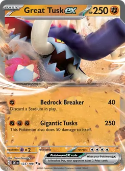 Great Tusk ex (Scarlet & Violet #123)