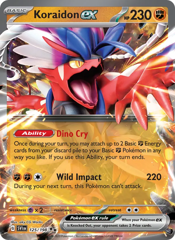Koraidon ex — Scarlet & Violet #125 (Pokémon TCG card)