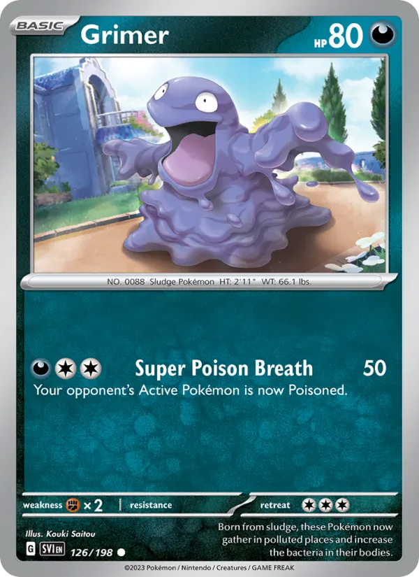 Grimer — Scarlet & Violet #126 (Pokémon TCG card)