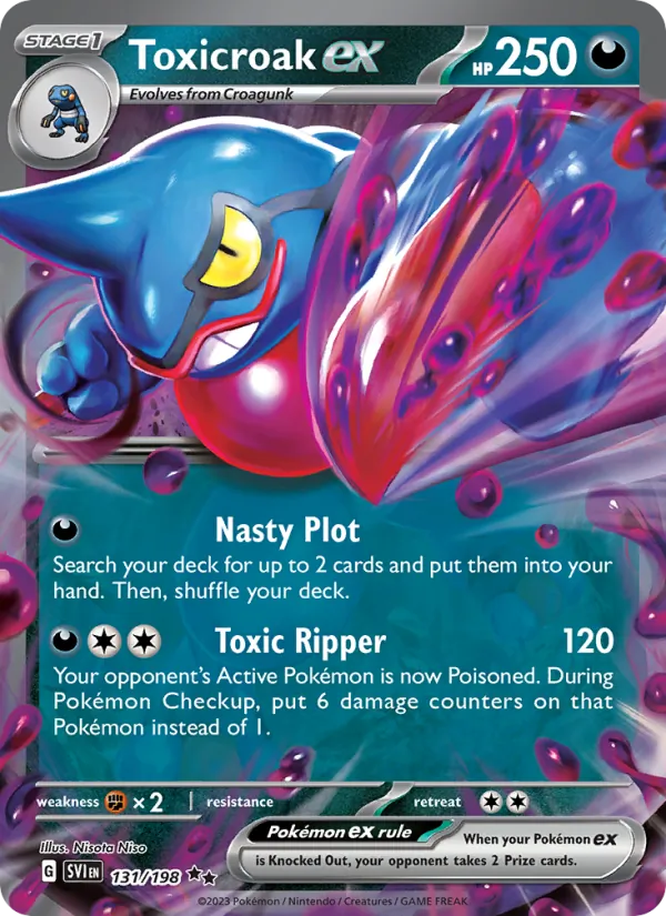 Toxicroak ex — Scarlet & Violet #131 (Pokémon TCG card)
