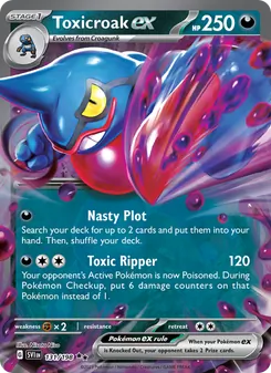 Toxicroak ex (Scarlet & Violet #131)