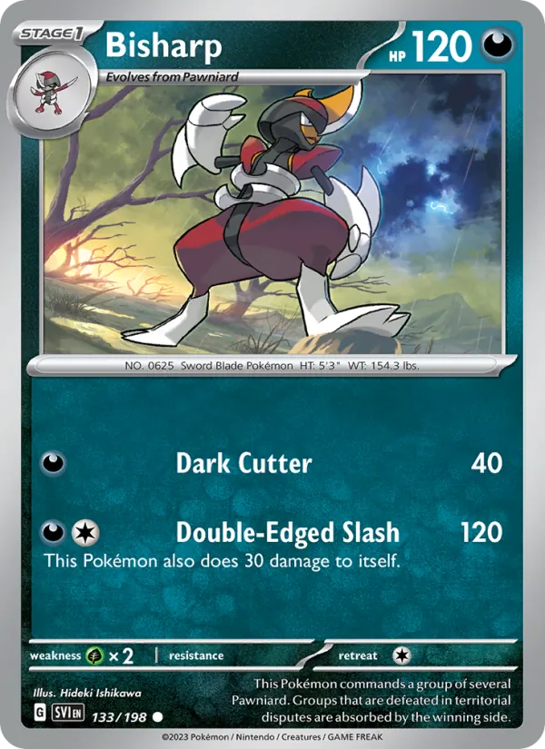 Bisharp — Scarlet & Violet #133 (Pokémon TCG card)