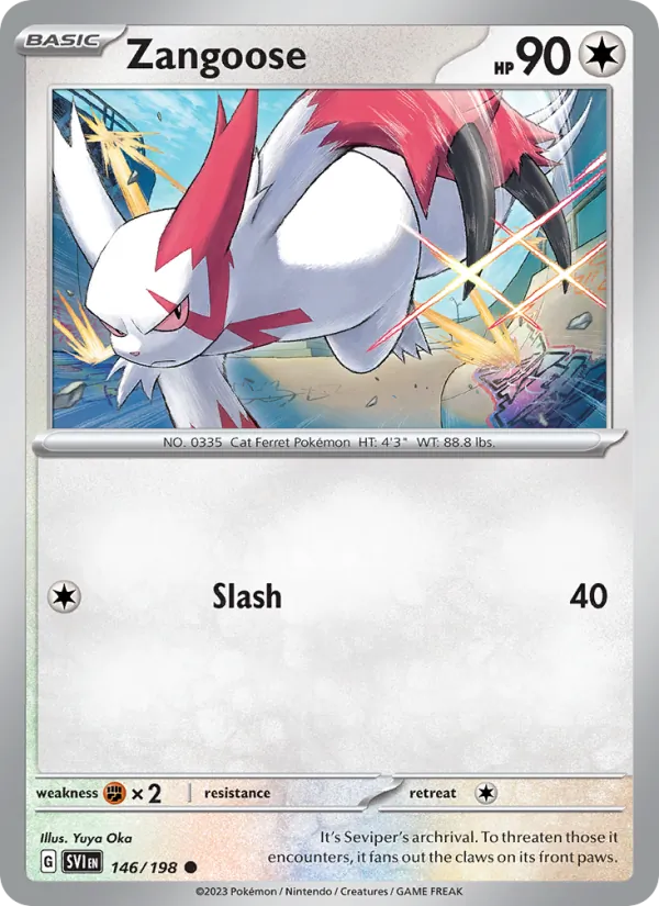 Zangoose — Scarlet & Violet #146 (Pokémon TCG card)