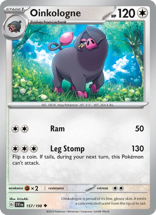 Oinkologne — Scarlet & Violet #157 (Pokémon TCG card)