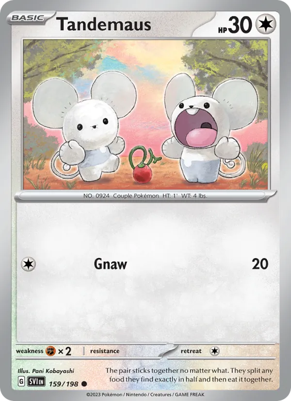 Tandemaus — Scarlet & Violet #159 (Pokémon TCG card)