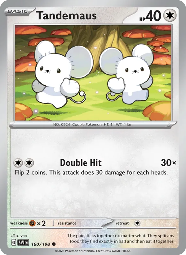 Tandemaus — Scarlet & Violet #160 (Pokémon TCG card)