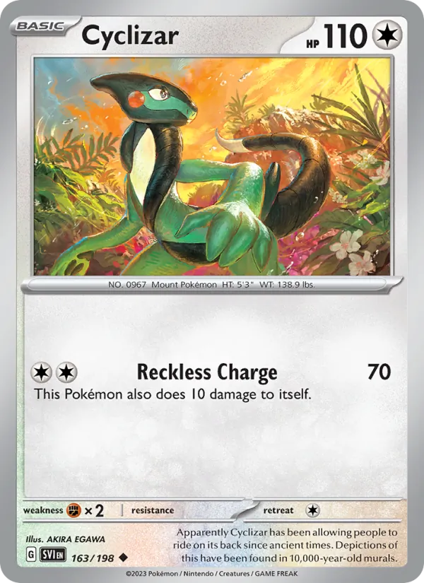 Cyclizar — Scarlet & Violet #163 (Pokémon TCG card)