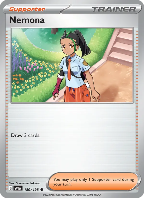 Nemona — Scarlet & Violet #180 (Pokémon TCG card)