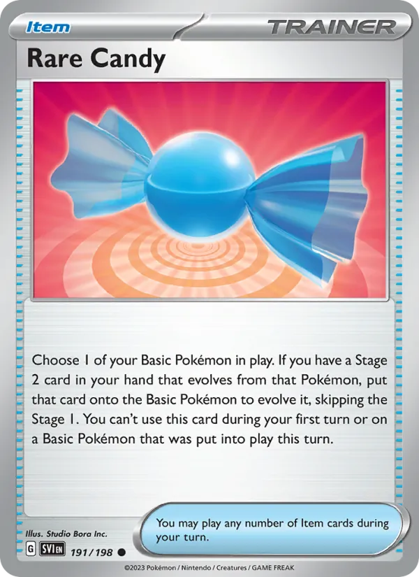 Rare Candy — Scarlet & Violet #191 (Pokémon TCG card)