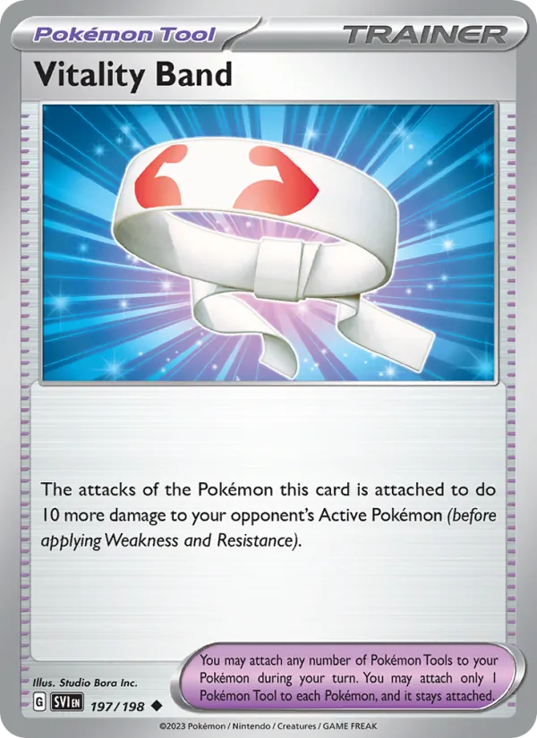 Vitality Band — Scarlet & Violet #197 (Pokémon TCG card)