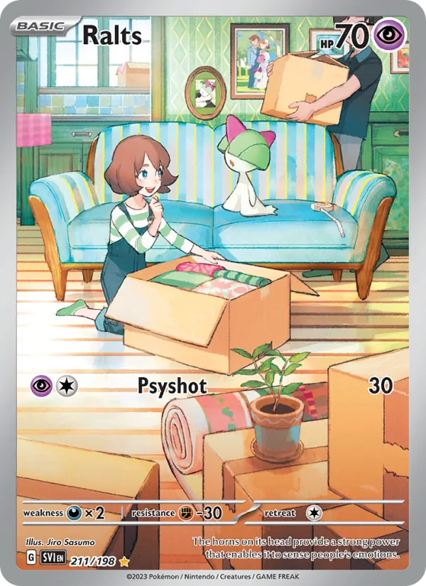 Ralts — Scarlet & Violet #211 (Pokémon TCG card)